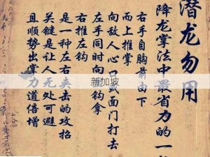 侠客风云传深度解析，降龙十八掌获取秘籍全攻略