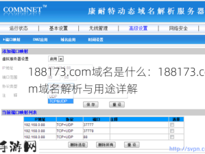 188173.com域名是什么：188173.com域名解析与用途详解